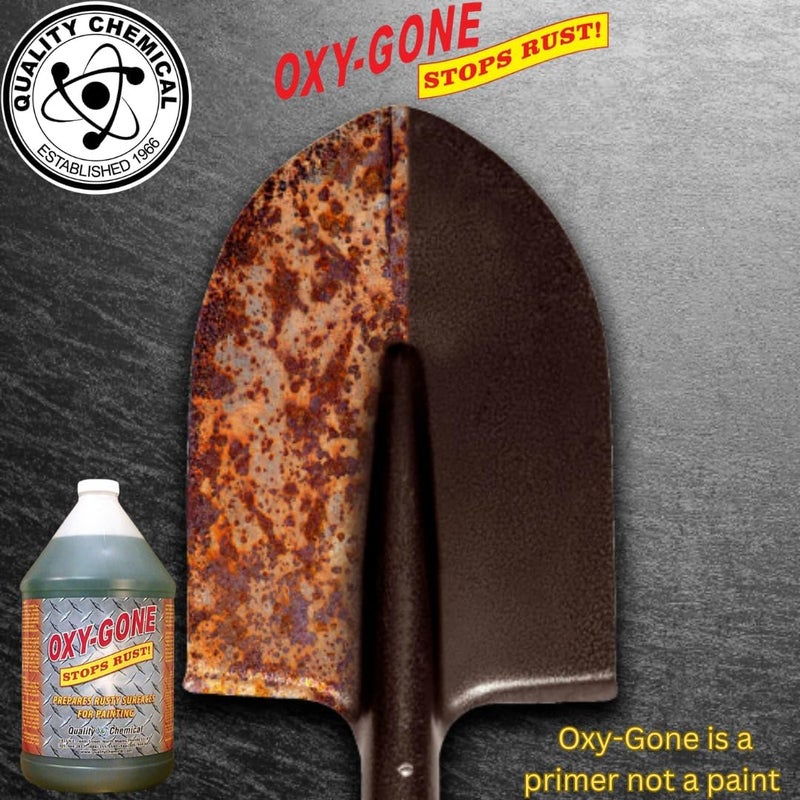 Quality Chemical Oxy-Gone Rust Remover and Metal Treatment - Rust Reformer, Rust Remover, Metal Rust Remover, Rust Neutralizer for Metal, Rust Converter, Remover, Rust Remover - 128 oz (COMBO) - Image 2